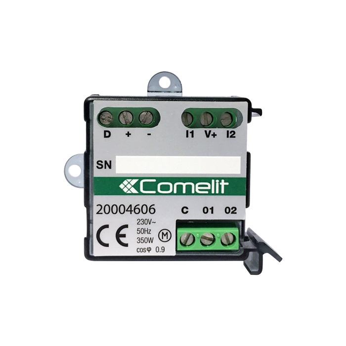 Modulo tapparelle 2 ingressi/2 uscite 2A, sistema SimpleHome, incasso o DIN, interblocco elettronico 350W