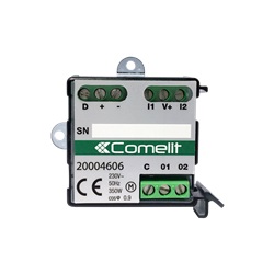 Modulo tapparelle 2 ingressi/2 uscite 2A, sistema SimpleHome, incasso o DIN, interblocco elettronico 350W