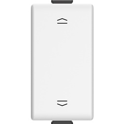 Pulsante doppio interbloccato 10A 250V bianco per comando tapparelle motorizzate Matix