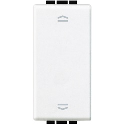 Pulsante doppio interbloccato 10A bianco comando elettrico civile industriale