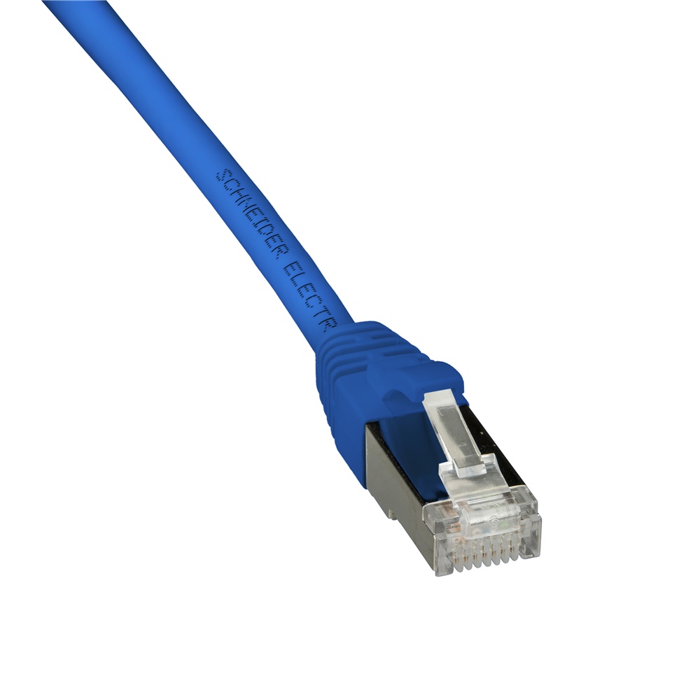 Patch cord Actassi Category 6A S/FTP LSZH 0,5 m Blu per rete dati alta velocità