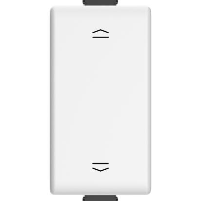 Pulsante doppio interbloccato antibatterico 10A 250V per comando tapparelle motorizzate bianco Matix