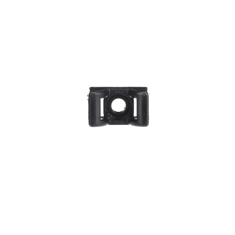 Basetta a sella nylon 6.6 nera 23.4x14.2 mm resistente fino a 85°C per fissaggio cablaggi 100 pezzi