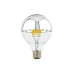 Lampadina LED E27 7W dimmerabile finitura cromo per illuminazione interna efficiente