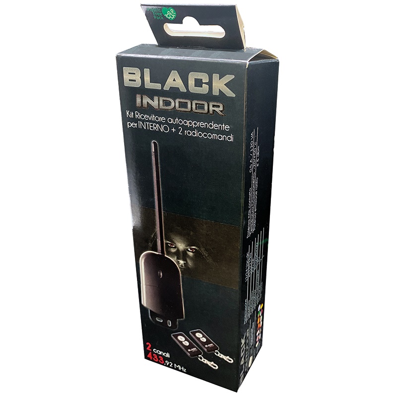 Kit ricevente 433 MHz con 2 telecomandi per controllo remoto dispositivi elettrici