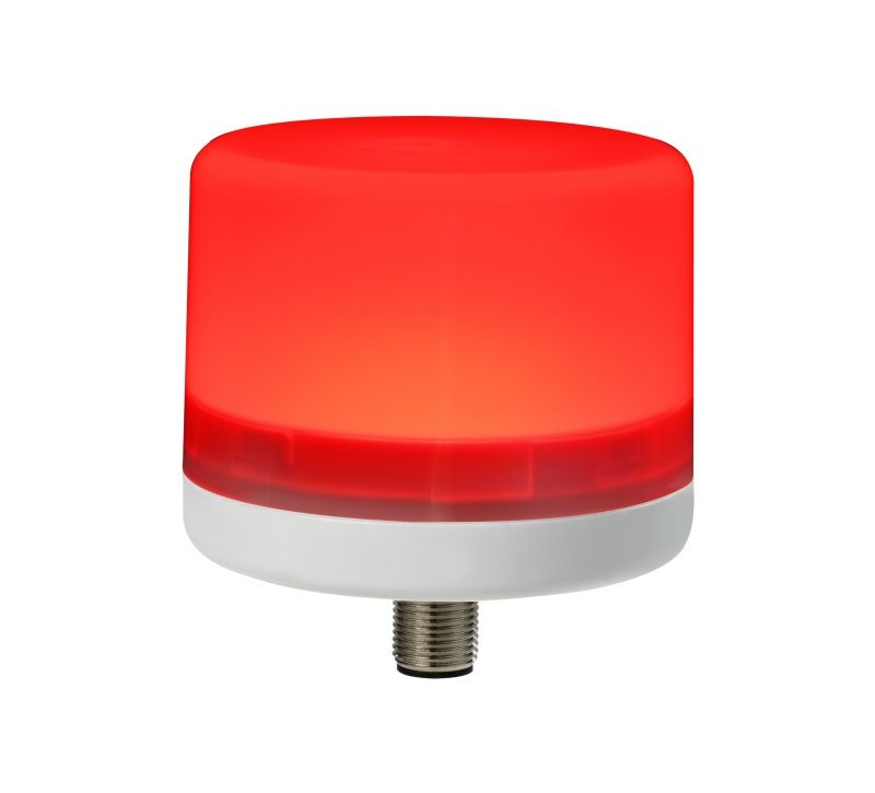 E-LITE RED LED QC M12 V24 DC GY