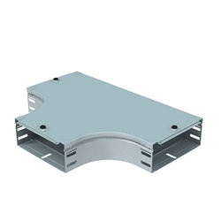 Derivazione piana a T Slide-In 200x75 mm acciaio zincato sendzimir per impianti elettrici