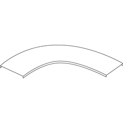 GLO4-COP. CURVA PIANA 90 R450 L600Z