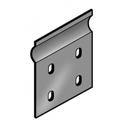 Giunto piano accessori altezza 75 mm acciaio inox AISI 316L per montaggi H75/H100