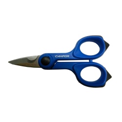 Forbici isolate professionali 150 mm lame micro-dentate antiscivolo acciaio inox impugnatura morbida bicomponente per elettricisti