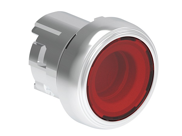 PULSANTE LUMINOSO MET. RASATO ROSSO
