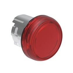Testa indicatore luminoso metallica rosso Ø22mm serie Platinum senza base fissaggio