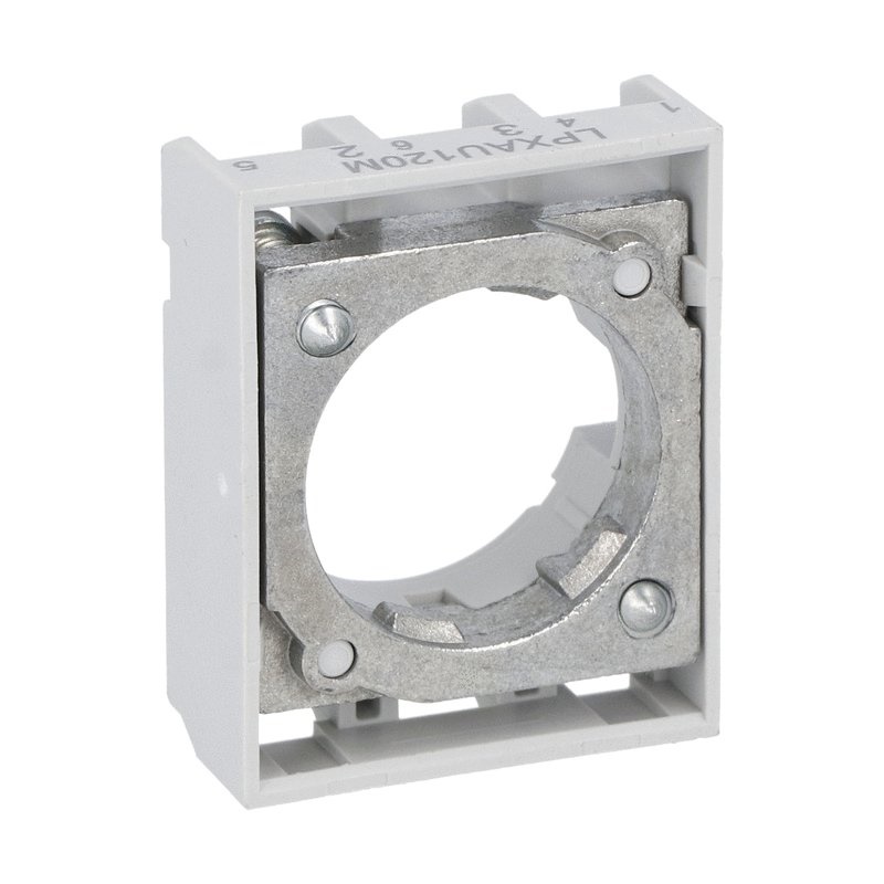 Base fissaggio Ø22mm serie Platinum metallica per operatori meccanici