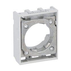 Base fissaggio Ø22mm serie Platinum metallica per operatori meccanici
