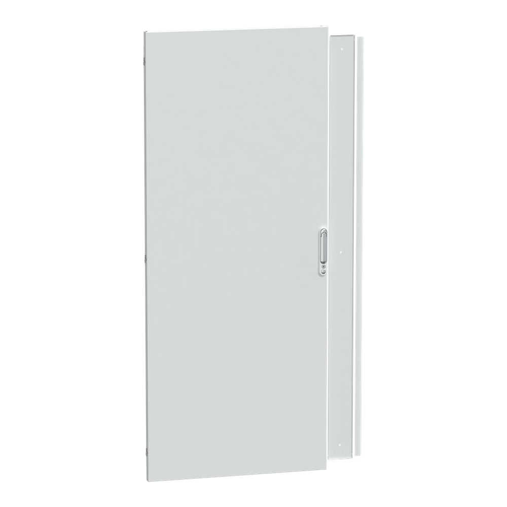Porta piena IP55 larghezza 800 mm PrismaSeT P vetro e acciaio bianco opaco uso industriale