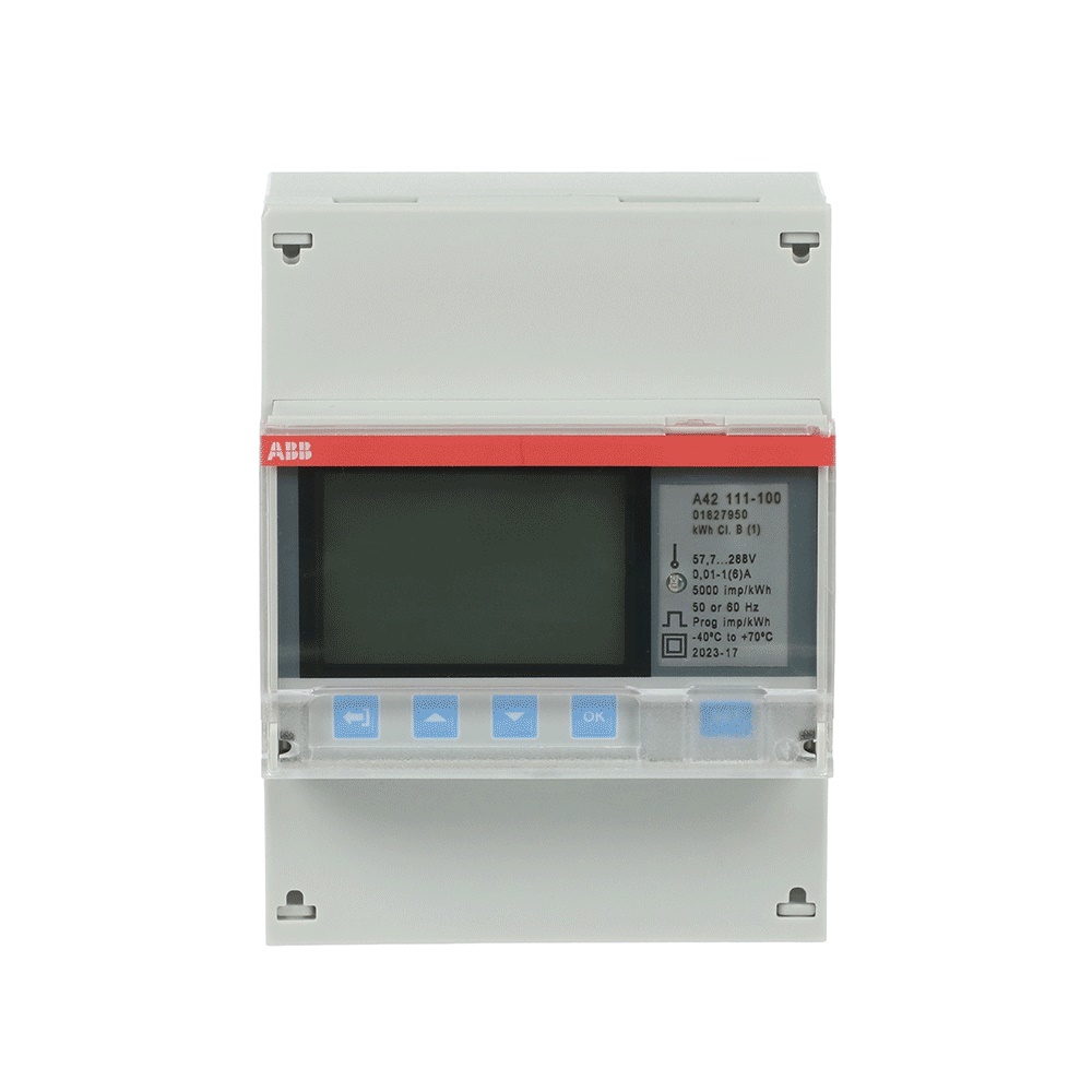 Energy meter monofase 6 A display retroilluminato per uso industriale e commerciale