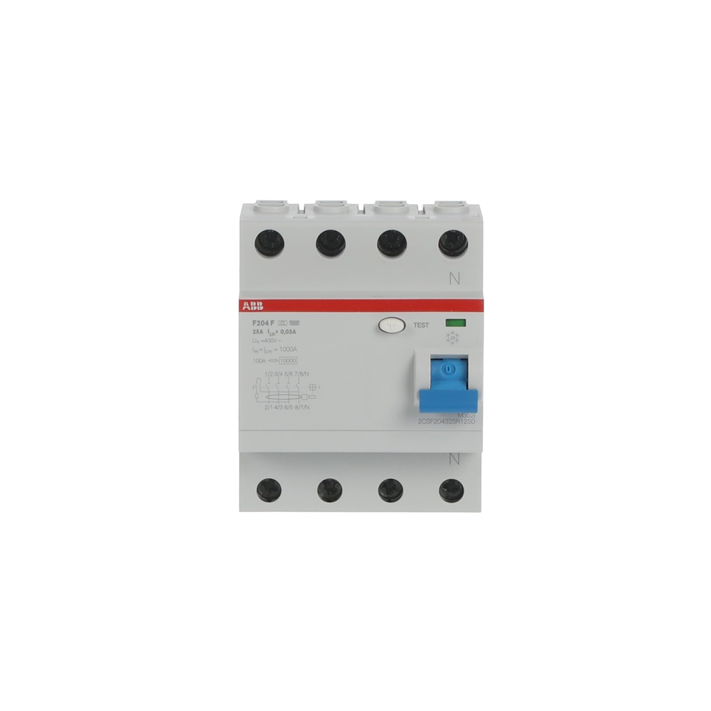 Interruttore differenziale Residuo F200 4 poli 30 mA 25 A Tipo F protezione impianti e persone