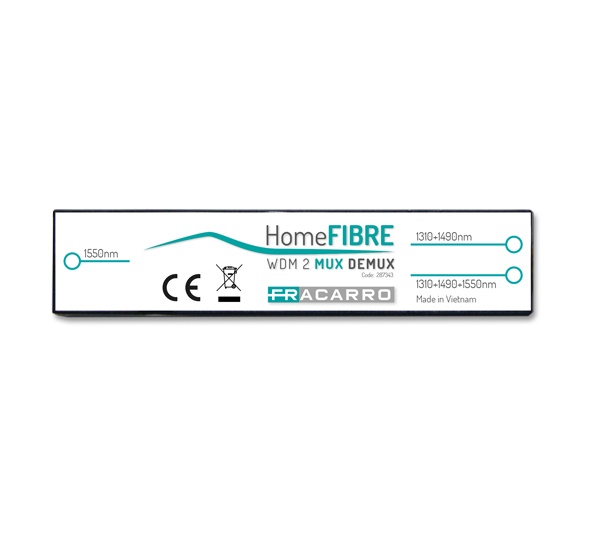 WDM MUX-DEMUX 2 CANALI 1310-1550NM FIBRA OTTICA FTTH