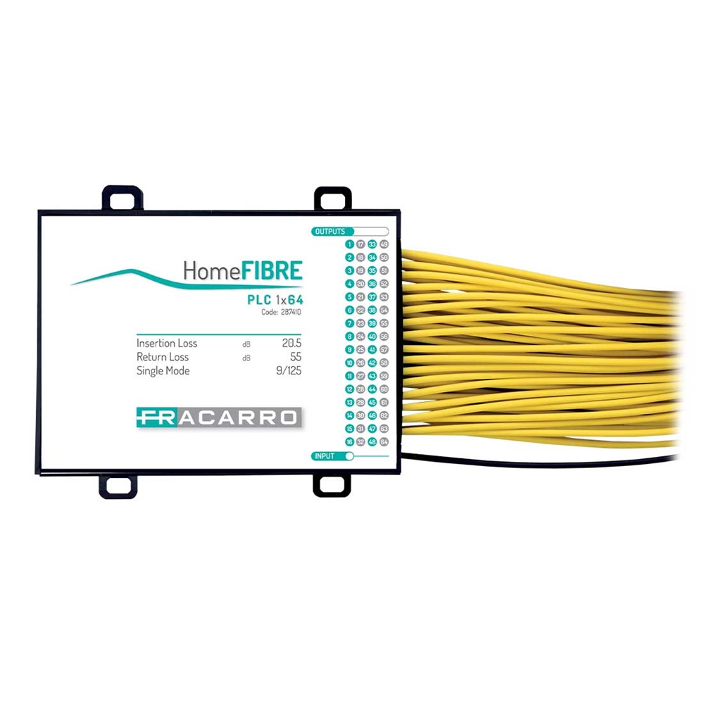 PLC 1x64 Splitter ottico SC/APC per distribuzione FTTH edificio