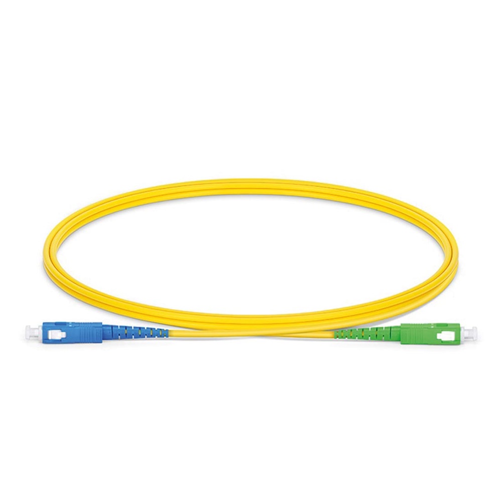Bretella fibra ottica monomodale 2m SC/APC-SC/UPC rete dati