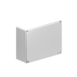 Pulsantiera metallica non forata 190x250x90 mm contenitore con coperchio grigio per impianti industriali