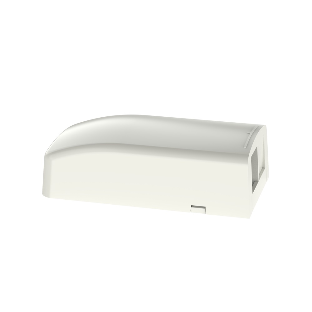 Scatola di montaggio a superficie, plenum, 2 porte, bianco artico