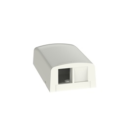 Scatola di montaggio a superficie, plenum, 2 porte, bianco artico
