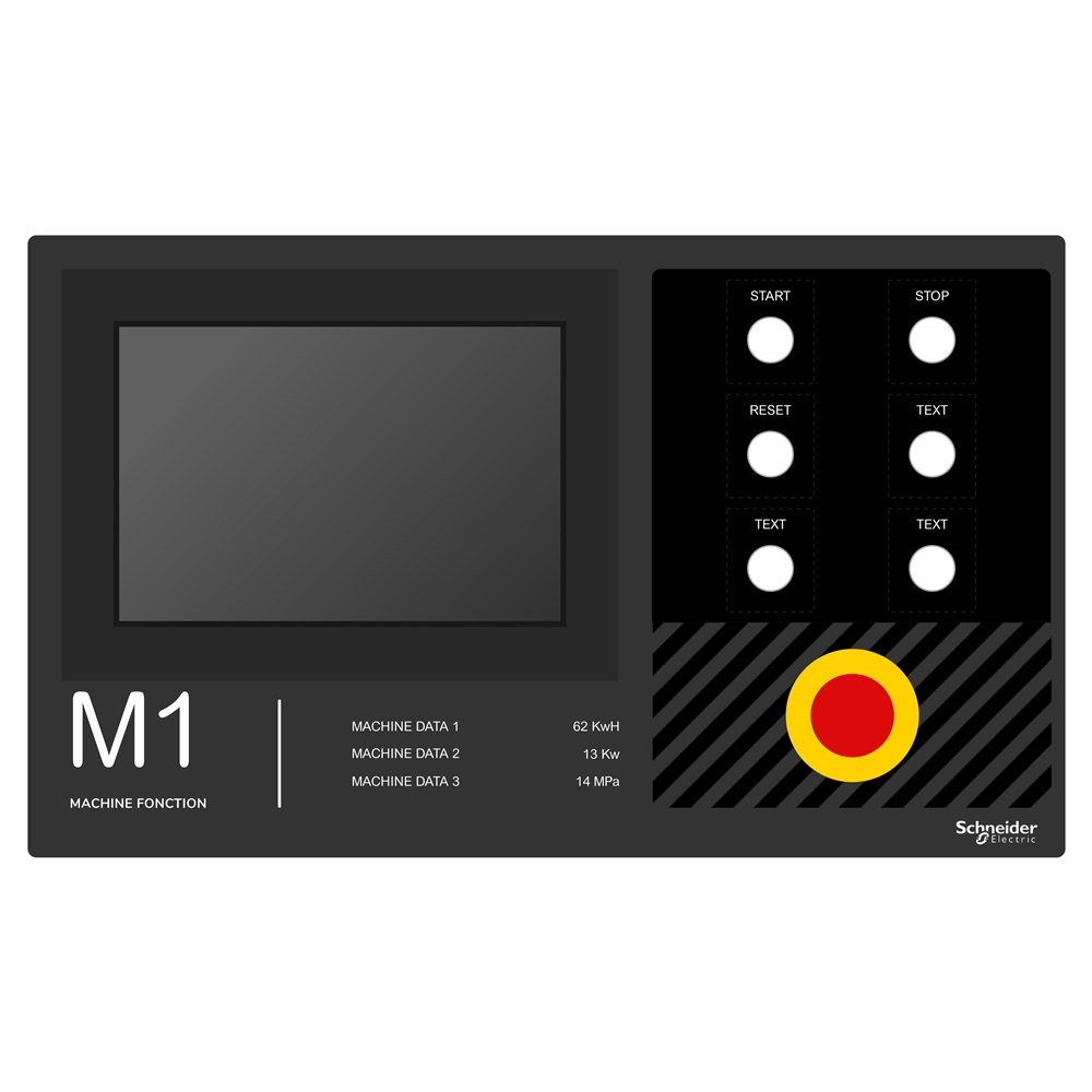 Harmony XB4, Harmony XB5, etichetta adesiva, 500x300 personalizzata