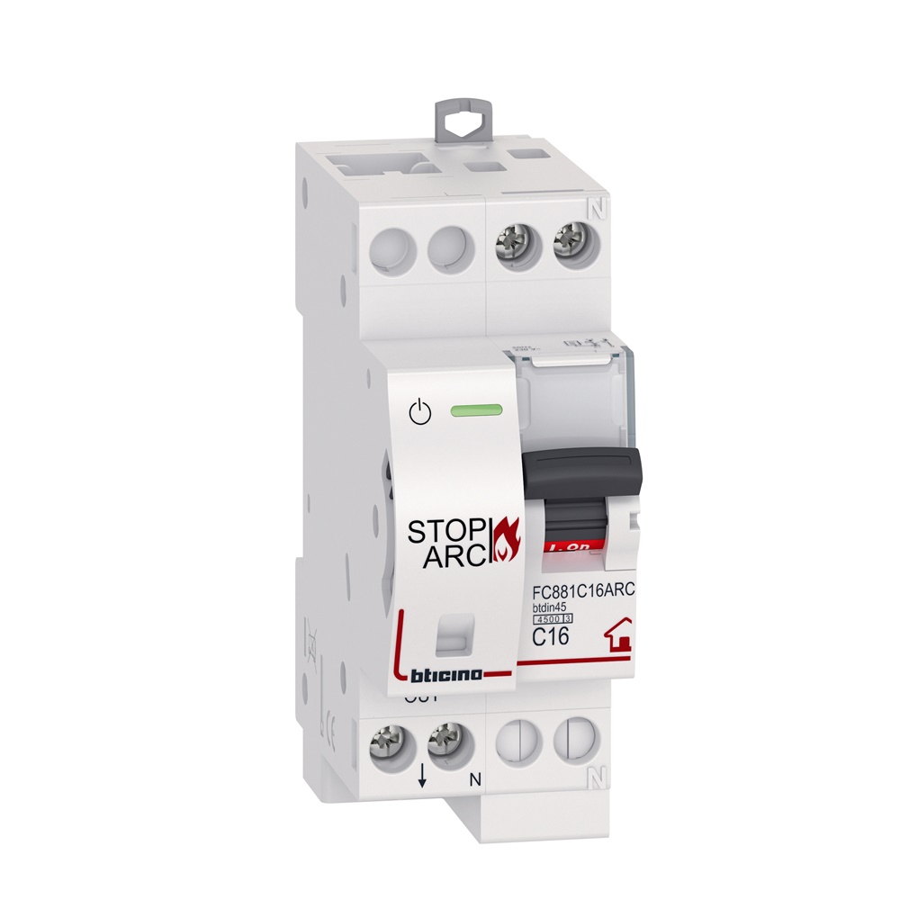 Dispositivo rilevamento arco elettrico Stop Arc 16A curva C 1P+N