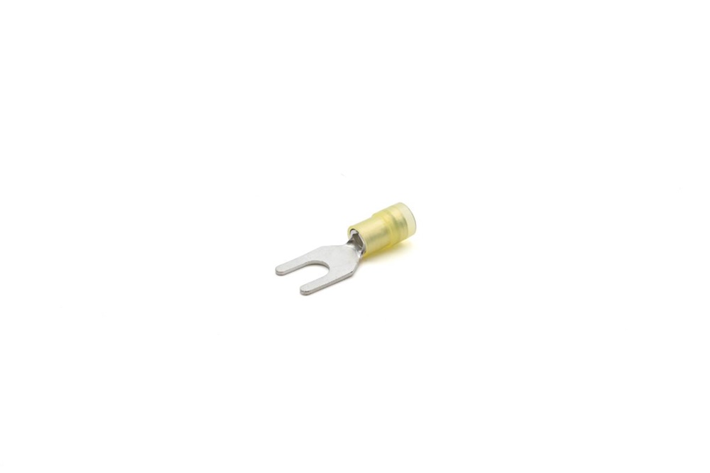 Capocorda rinforzato giallo forcella vite 8mm elettrico