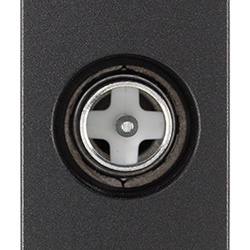 Presa coassiale TV-RD-SAT diretta antibatterica 5-2400 MHz connettore maschio grigio