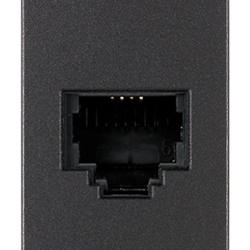 Presa RJ11 6/4 contatti morsetti a vite materiale antibatterico grigio telecomunicazioni