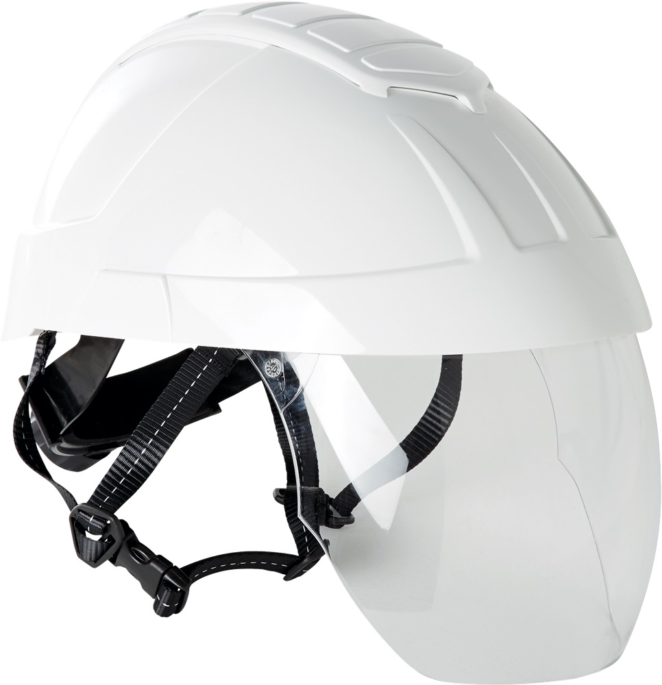 CASCO DA ELETTRICISTA CON VISIERA