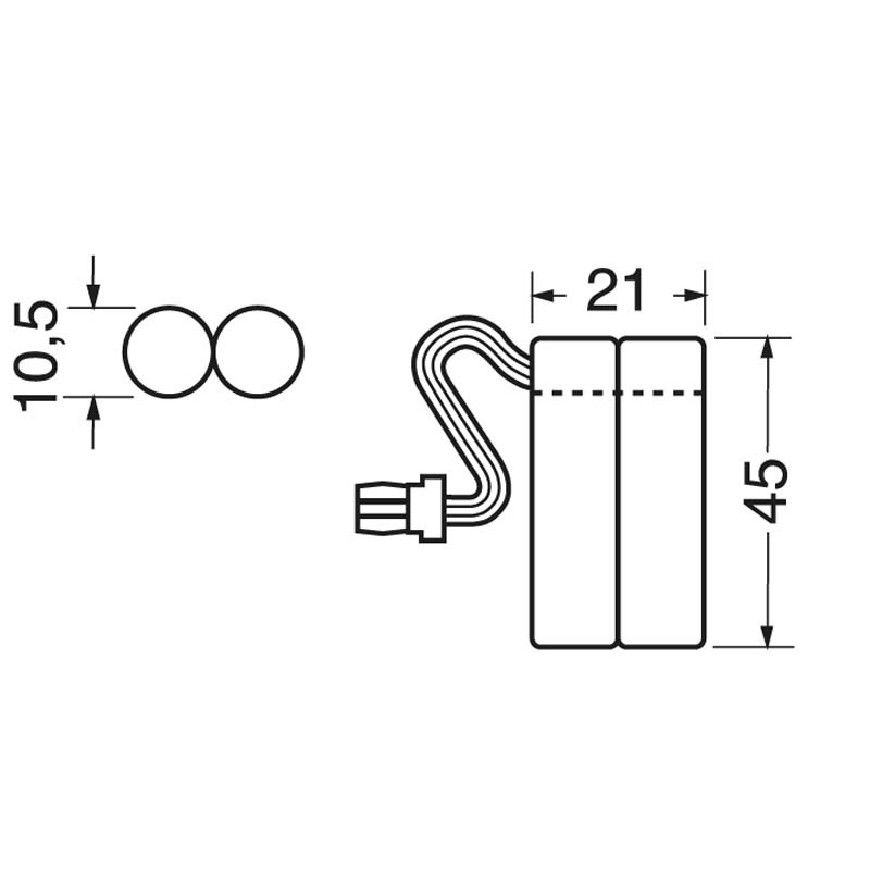 Batteria ricaricabile Ni-MH AAA 2,4V 800mAh per dispositivi elettrici affidabili e duraturi