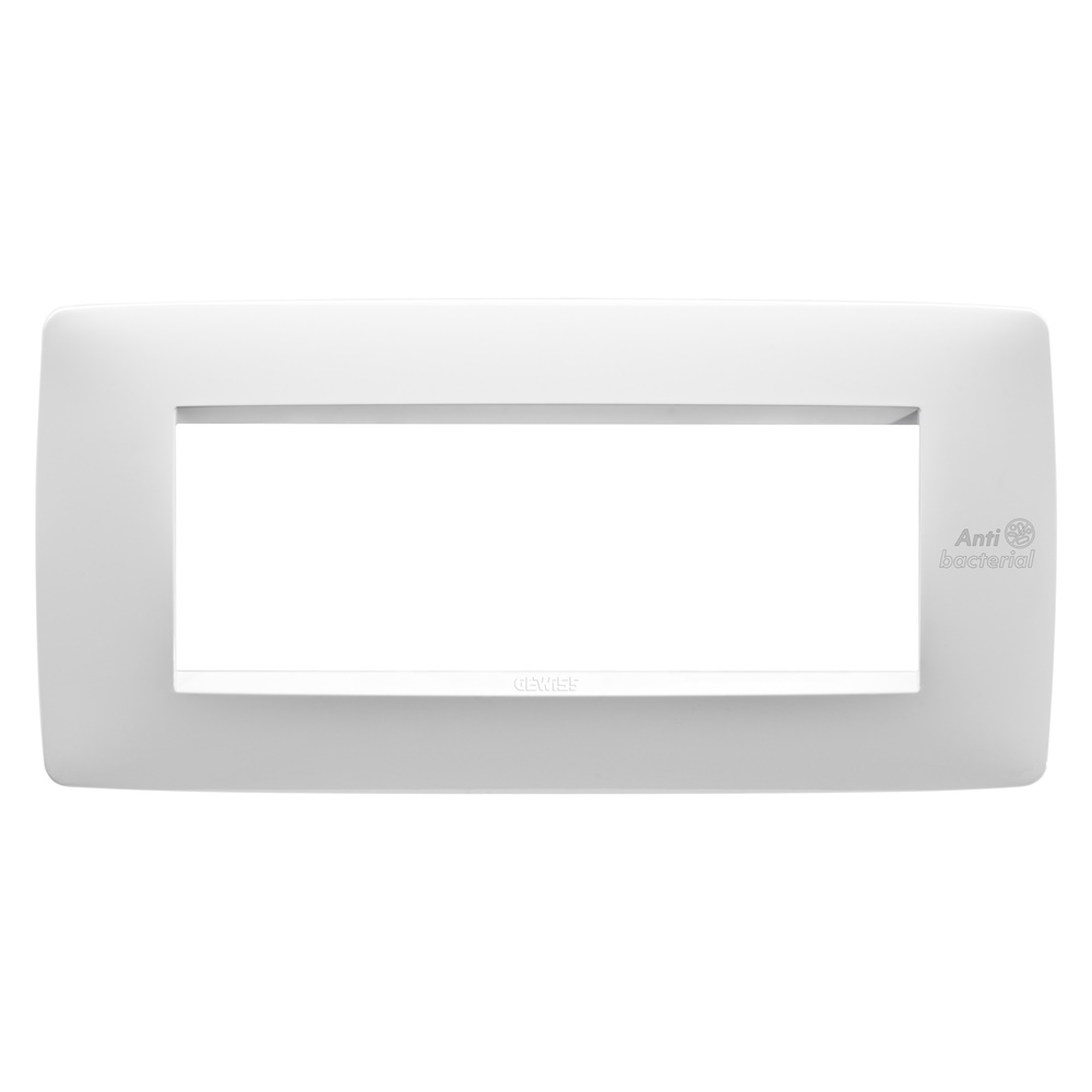 Placca One 6P bianco antibatterico alta qualità per ambienti domestici e professionali