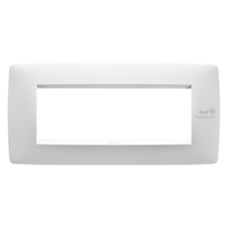 Placca One 6P bianco antibatterico alta qualità per ambienti domestici e professionali