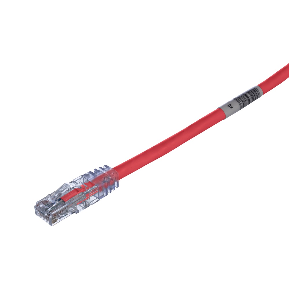 Patch cord in rame UTP Cat 6 24 AWG, 1,5 m, rosso