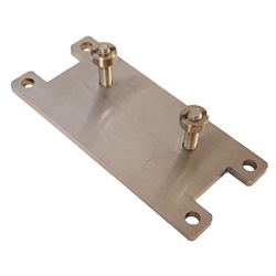 Piastra conversione DA 3A acciaio inox per accessori Eden fissaggio elettrico