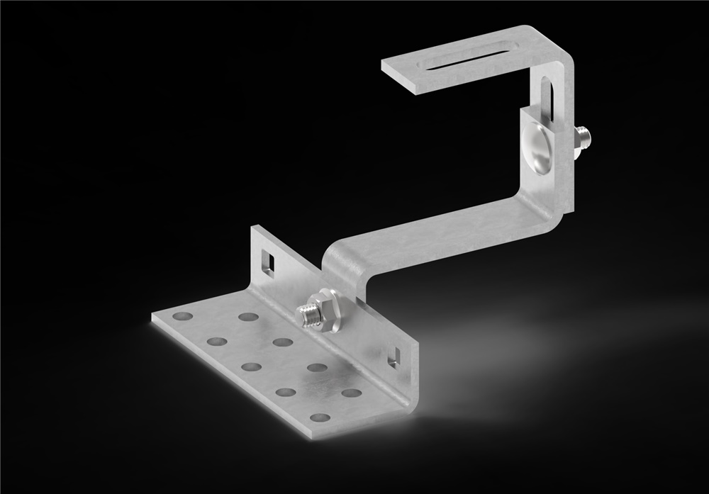Staffa tipo P inox regolabile per montaggio elettrico resistente corrosione