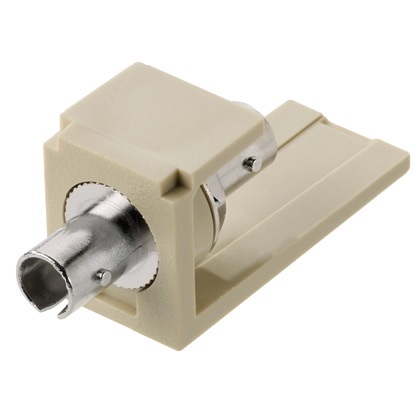 Adattatore Mini-Com® ST, multimodale, modulo avorio elettrico