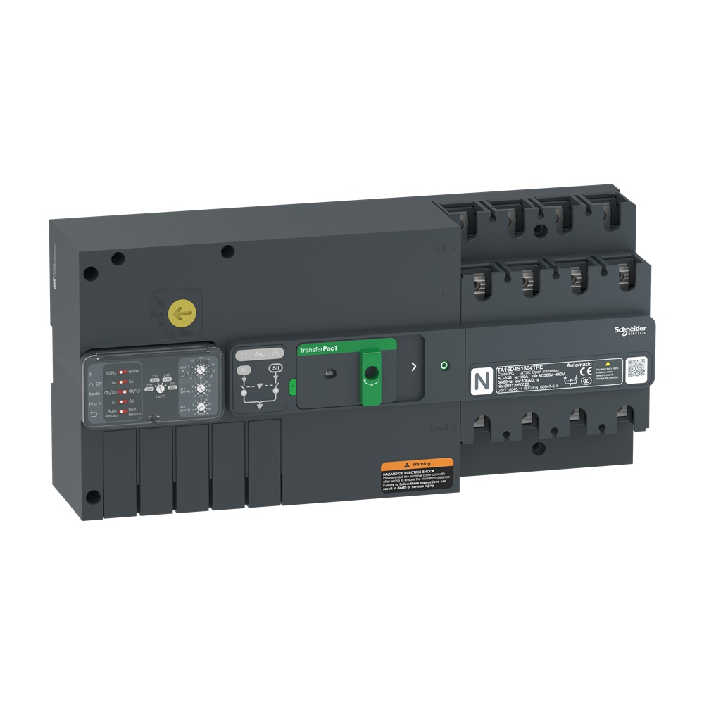 Interruttore trasferimento automatico 80A 400V 4 poli uso industriale e commerciale