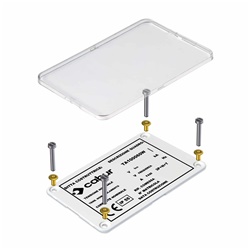 Targa identificazione quadro 100x90mm TA100090WS