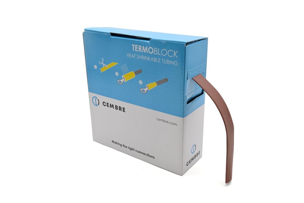 Guaine termorestringenti TBS 12,7mm marrone 10m automazione industriale