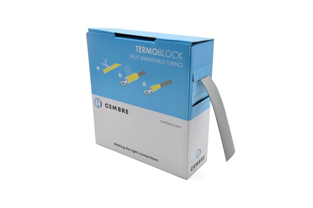 Guaina termorestringente 12,7mm grigia 10m automazione industriale