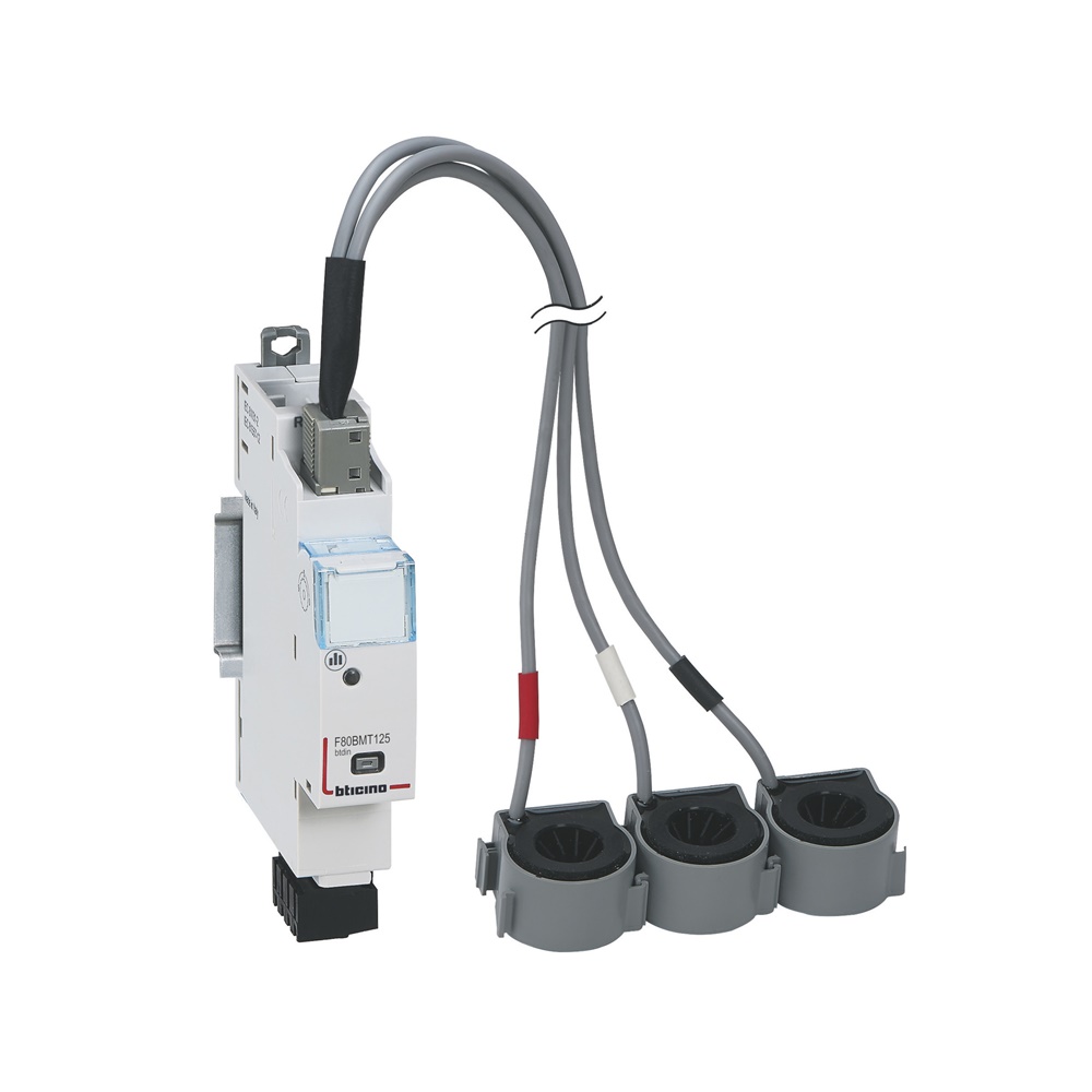 Modulo misura trifase Rogowski 125A monitoraggio potenza reattiva impianti elettrici