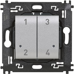Comando wireless 4 scenari programmabili batteria lunga per controllo impianti elettrici