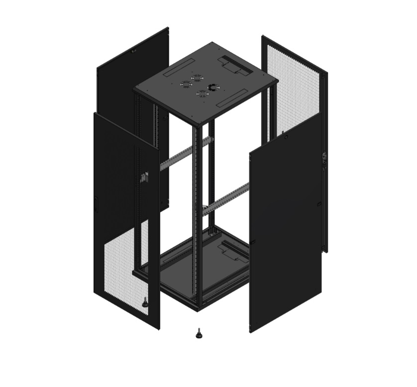 42U 800X1000DOPPIA PORT ANT/POS TRA