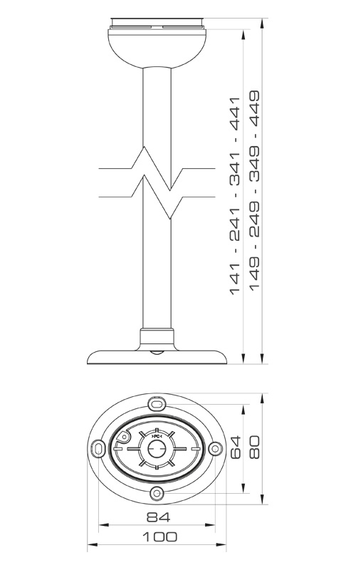 ELYPS MB TUBE BASE GY L100 SS