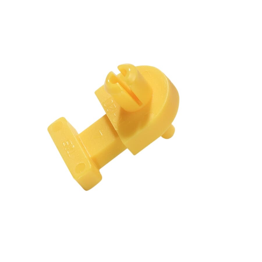 Base montaggio rivetto 13x19 mm nylon giallo resistente per impianti elettrici