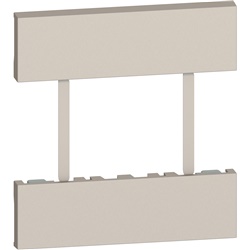Cover presa elettrica 3 moduli US-EU sabbia per impianti